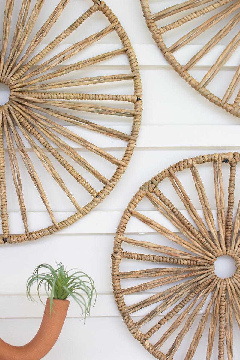 Spoked Seagrass Wall Art