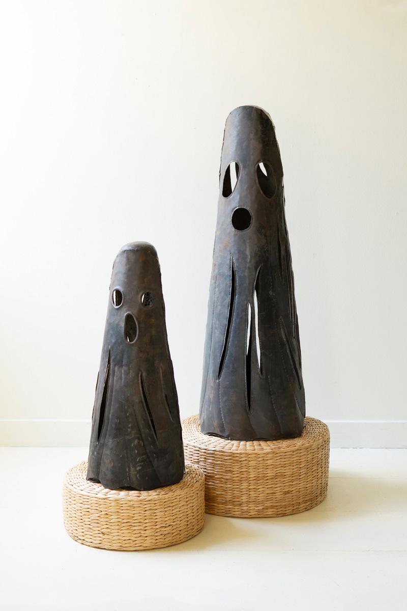 Recycled Metal Recycled Iron, Rustic Iron Ghost Luminaries