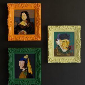 Framed Acrylic Portrait Paintings