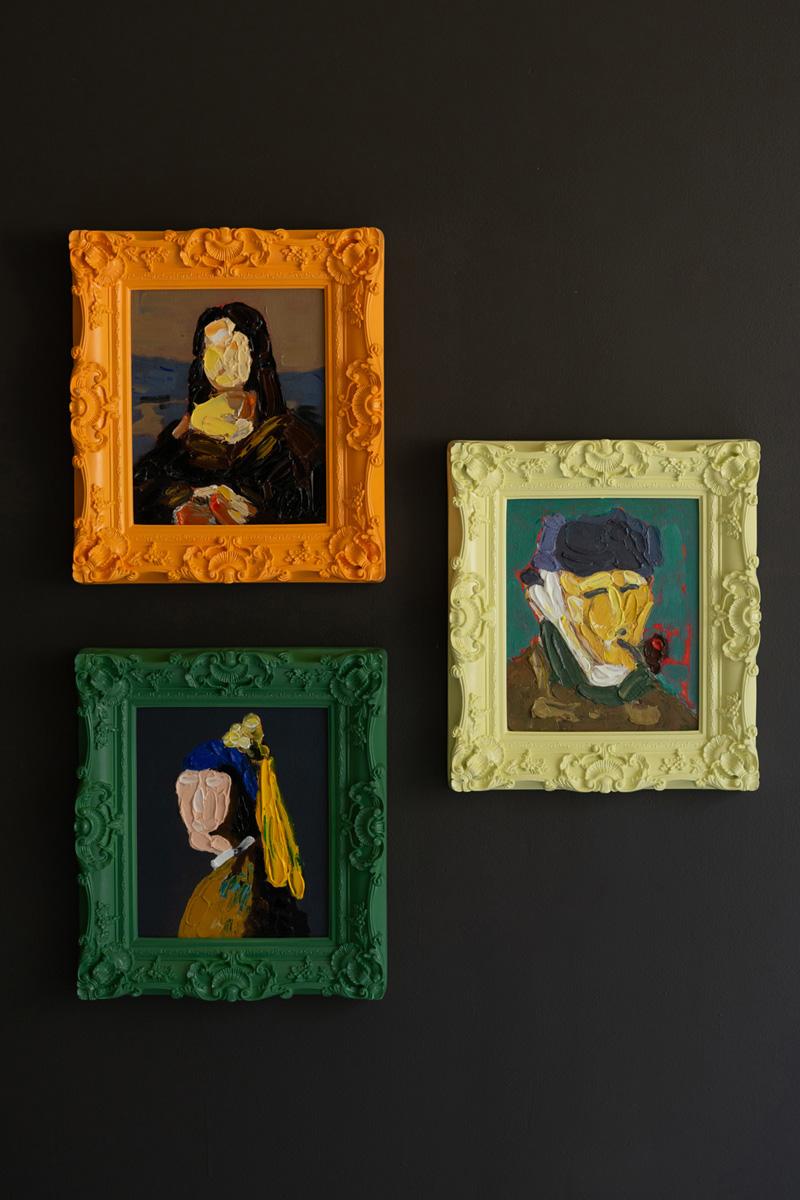 Framed Acrylic Portrait Paintings