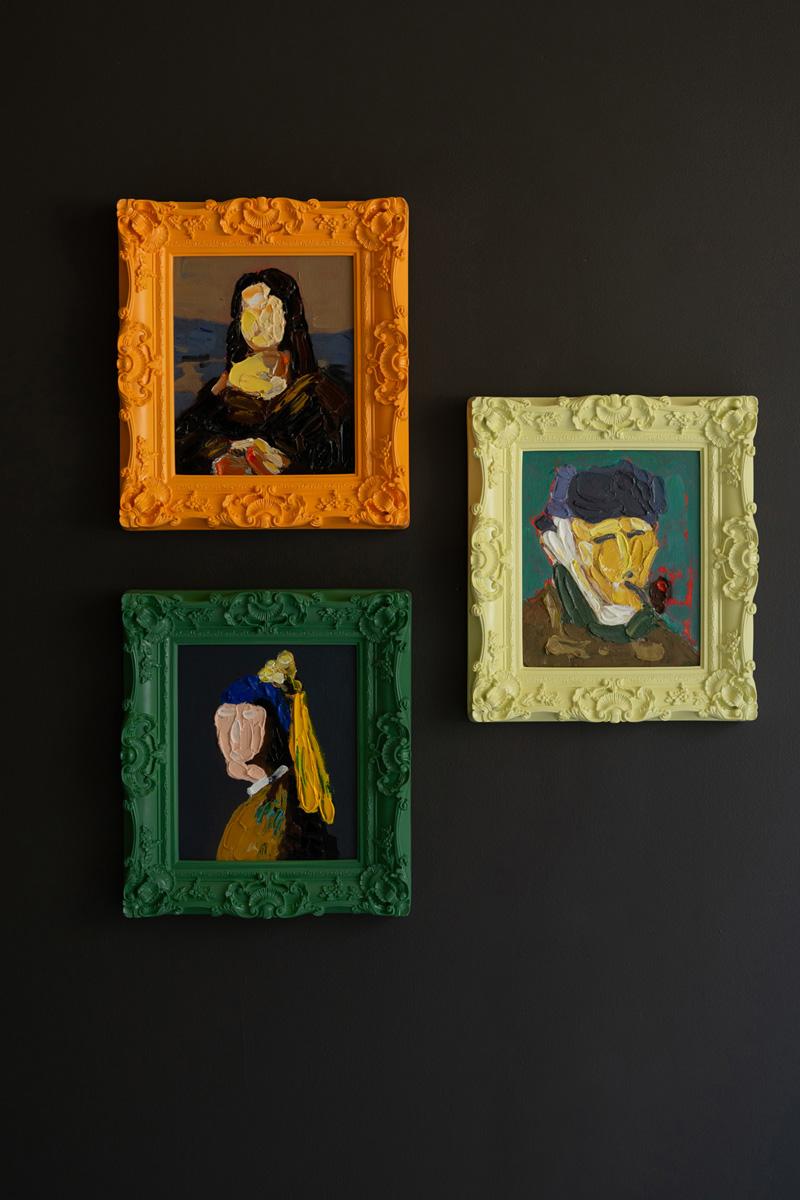 Framed Acrylic Portrait Paintings