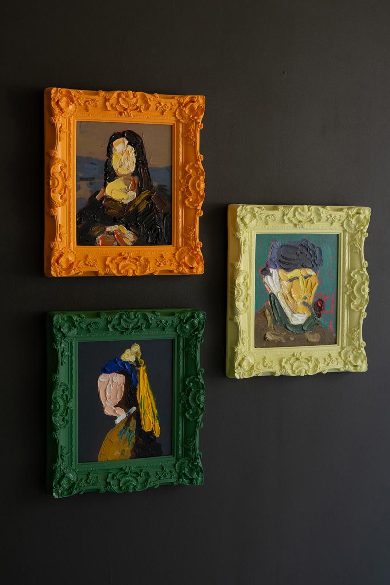 Framed Acrylic Portrait Paintings
