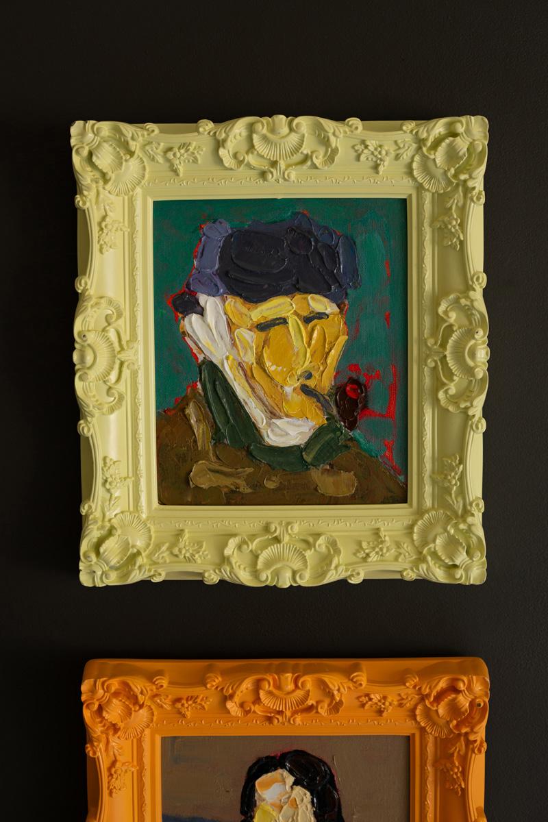 Framed Acrylic Portrait Paintings