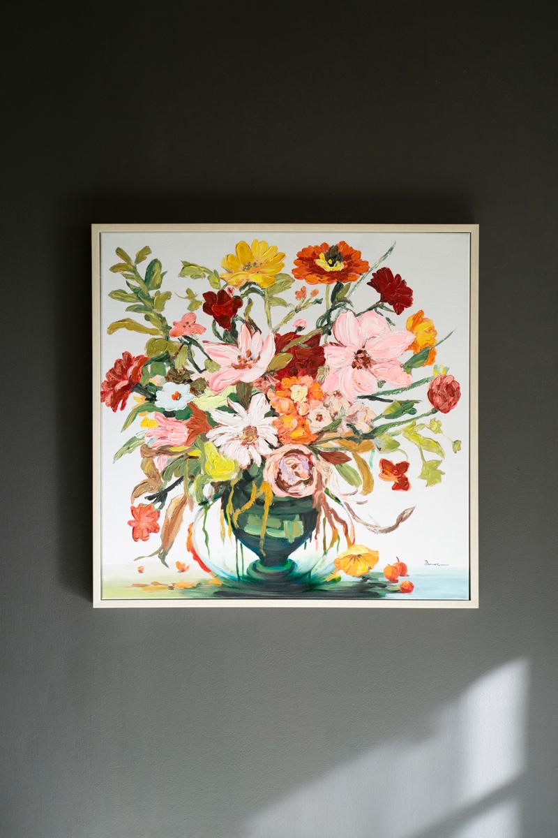 Framed Acrylic Painting – Floral