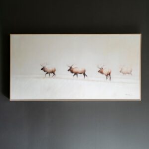 Framed Acrylic Painting – Elk