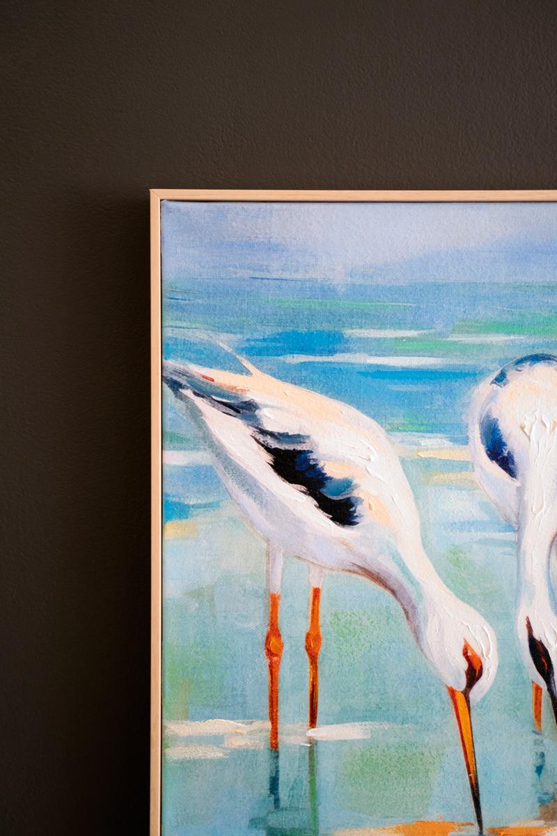 Framed Acrylic Painting – Shore Birds
