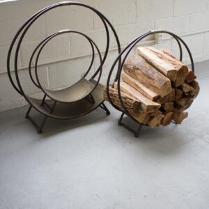 Metal Firewood Racks, Gray