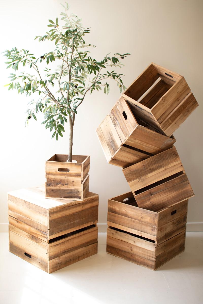 Recyled Pine Display Cubes