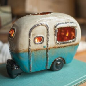 Box of 2 — Ceramic Camper Lamp