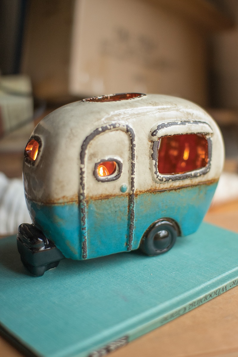 Box of 2 — Ceramic Camper Lamp