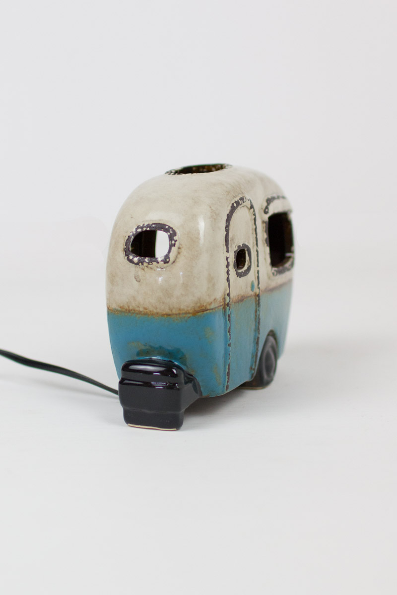 Box of 2 — Ceramic Camper Lamp