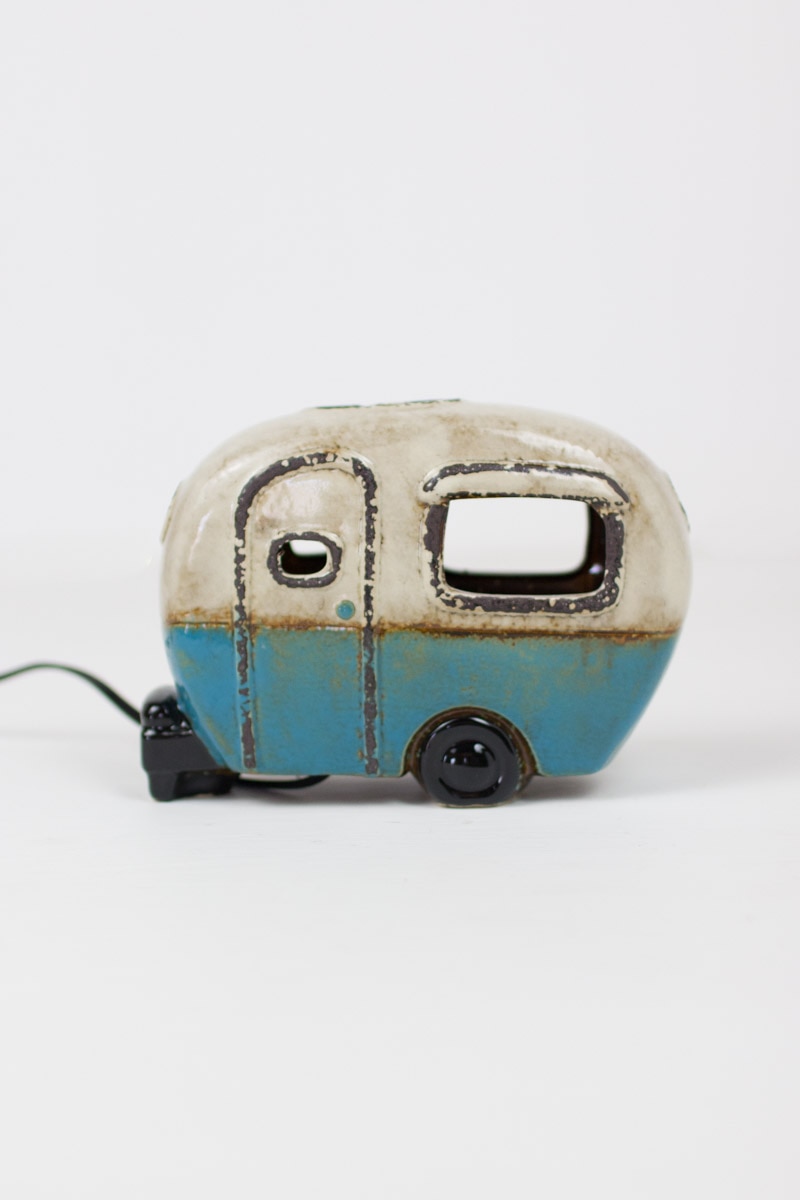 Box of 2 — Ceramic Camper Lamp