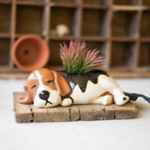 Ceramic Beagle Planter