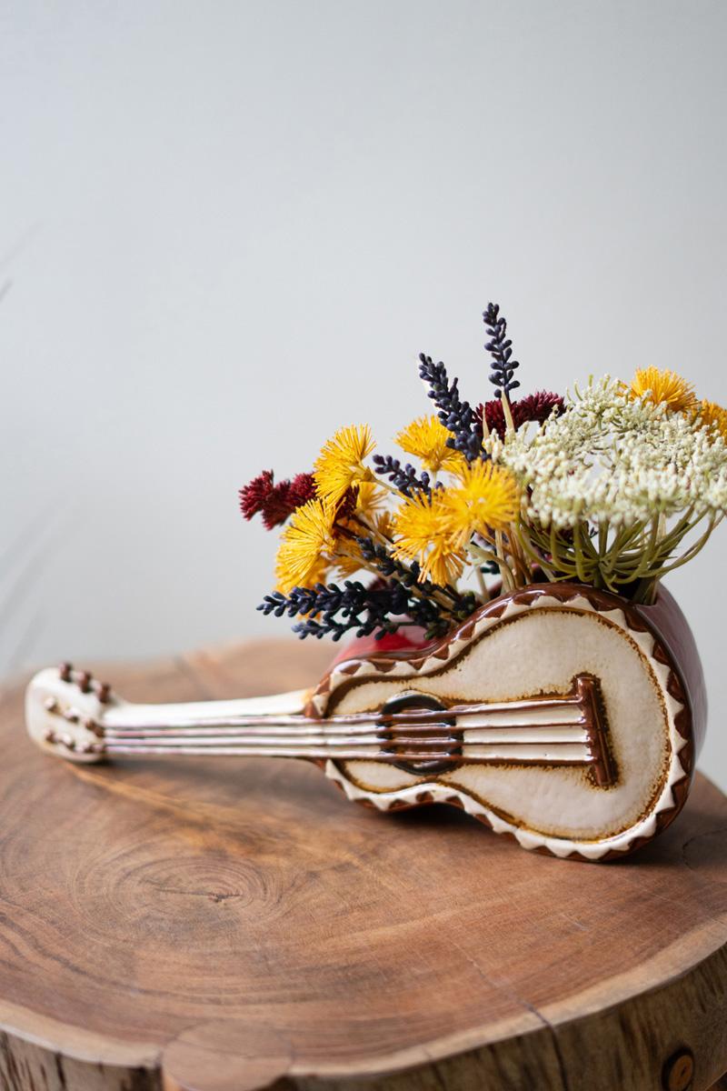 Box of 2 — Ceramic Guitar Planter
