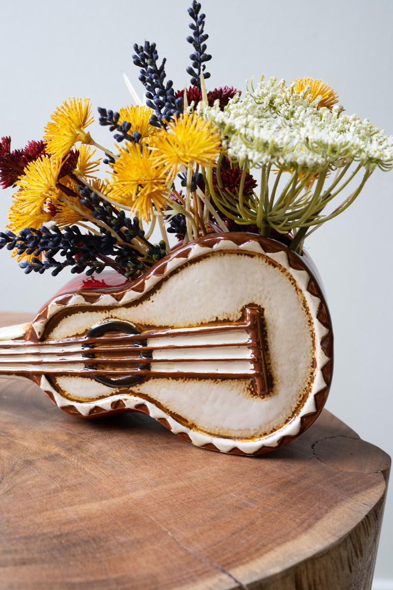 Box of 2 — Ceramic Guitar Planter