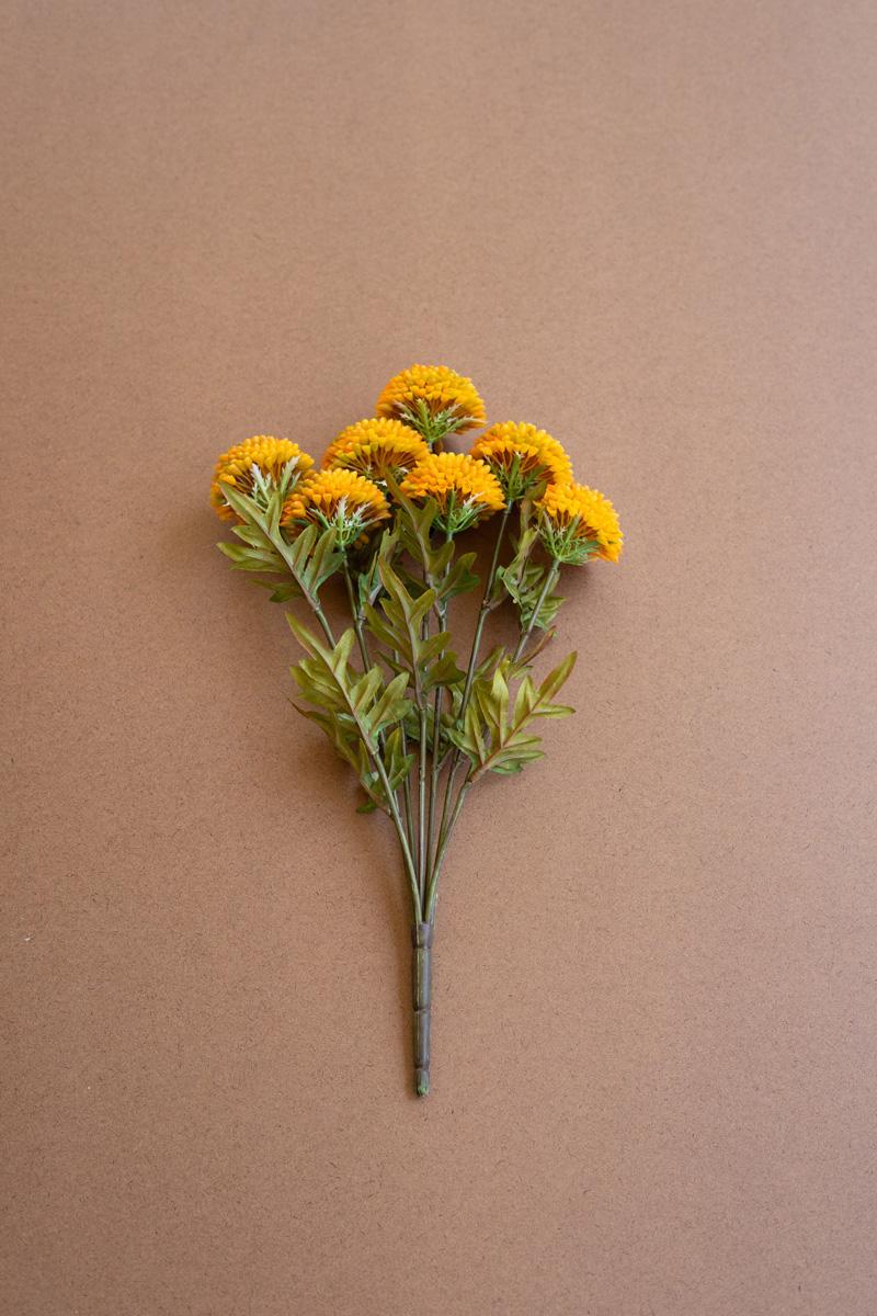 Bundle Of Seven Artificial Dalhias – Mustard, Yellow