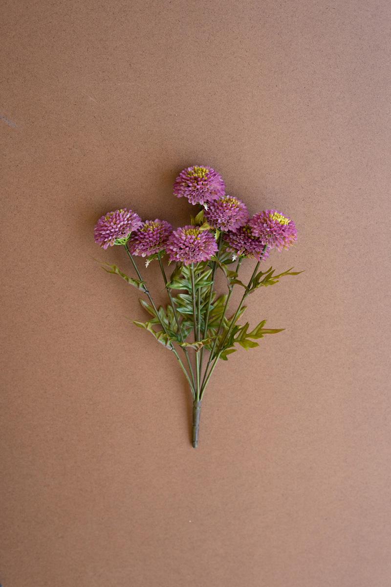 Bundle Of Seven Artificial Dalhias – Purple