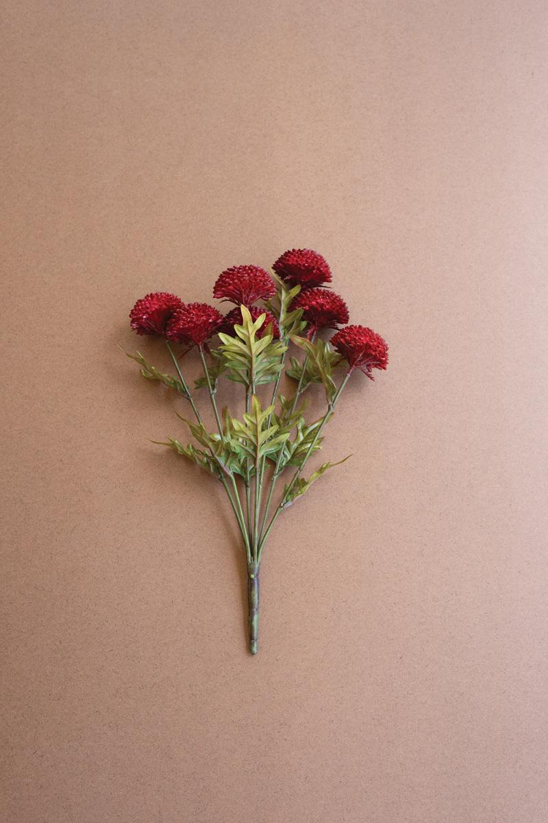 Bundle Of Seven Artificial Dalhias – Red