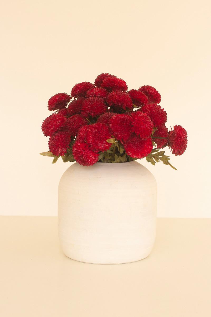 Bundle Of Seven Artificial Dalhias – Red