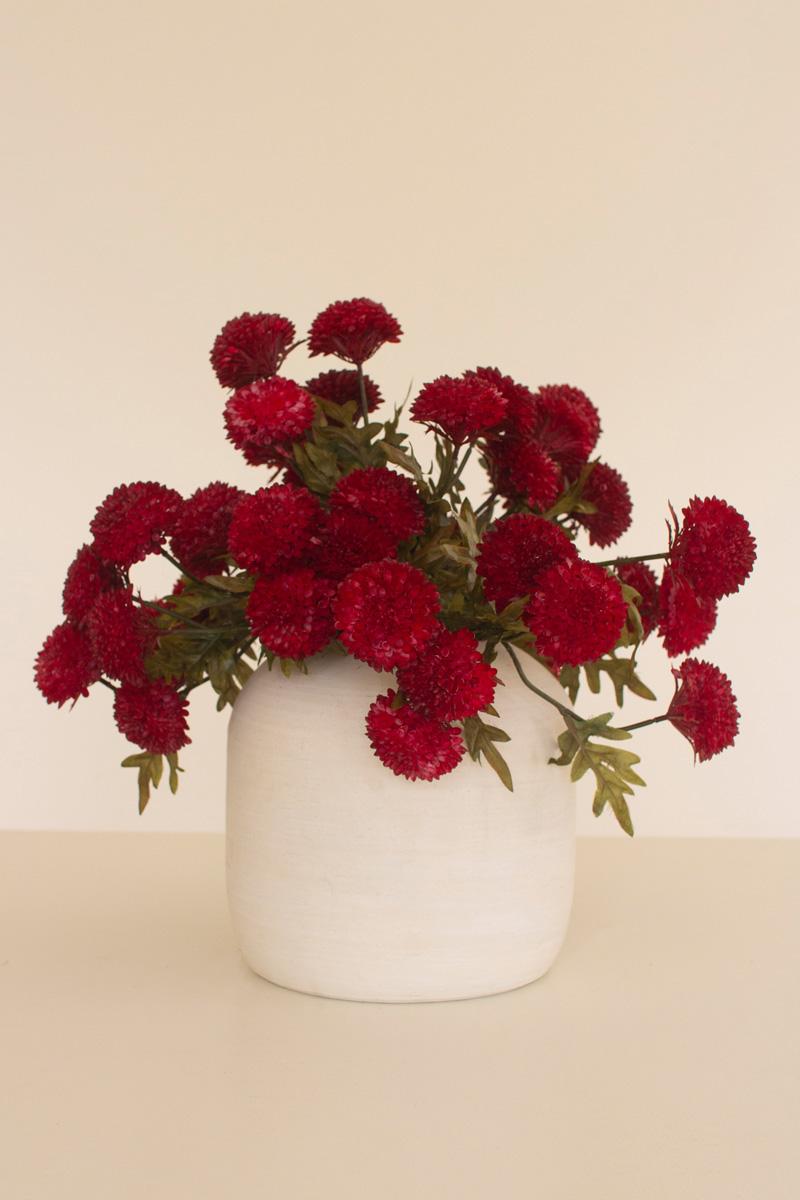 Bundle Of Seven Artificial Dalhias – Red