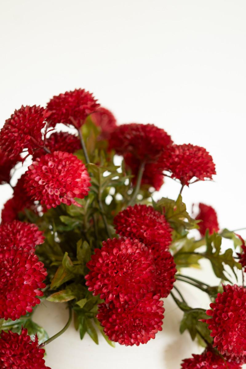 Bundle Of Seven Artificial Dalhias – Red