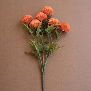 Bundle Of Seven Artificial Dalhias – Orange