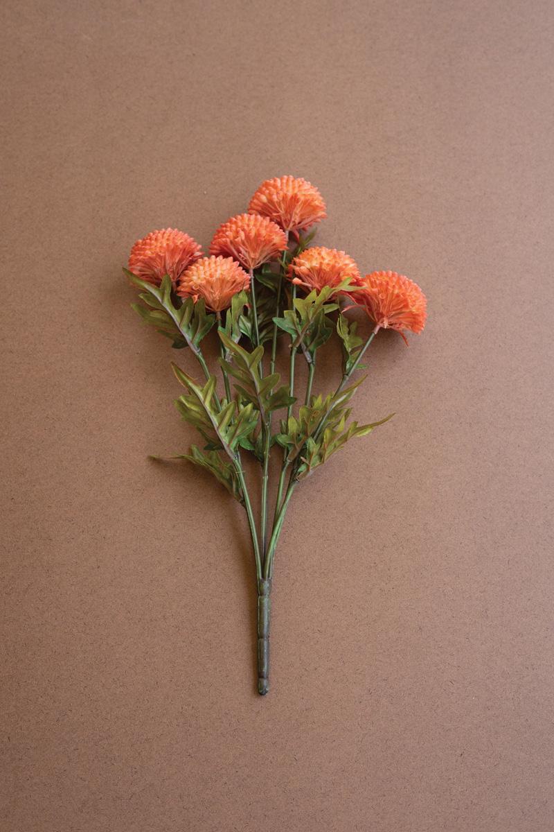 Bundle Of Seven Artificial Dalhias – Orange