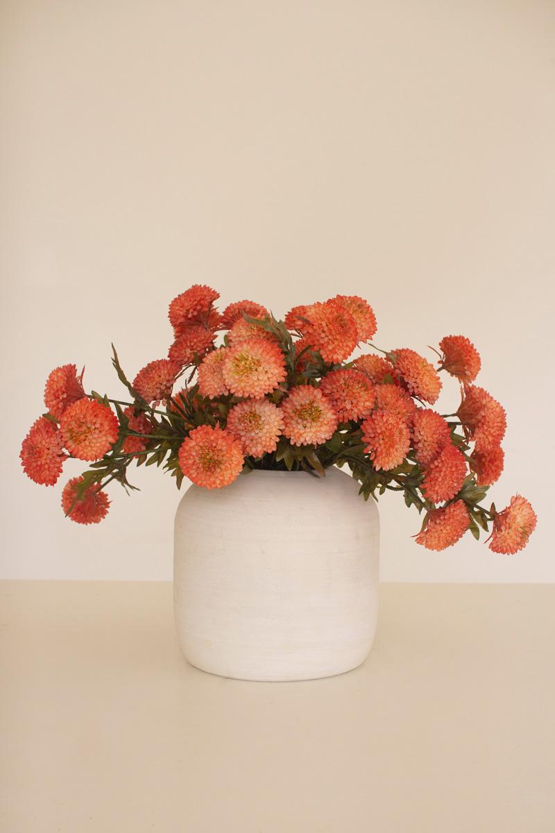 Bundle Of Seven Artificial Dalhias – Orange