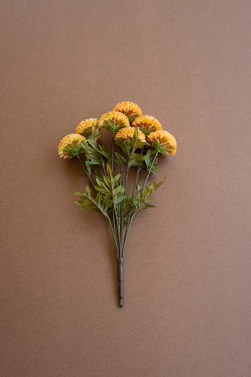 Bundle Of Seven Artificial Dalhias – Yellow