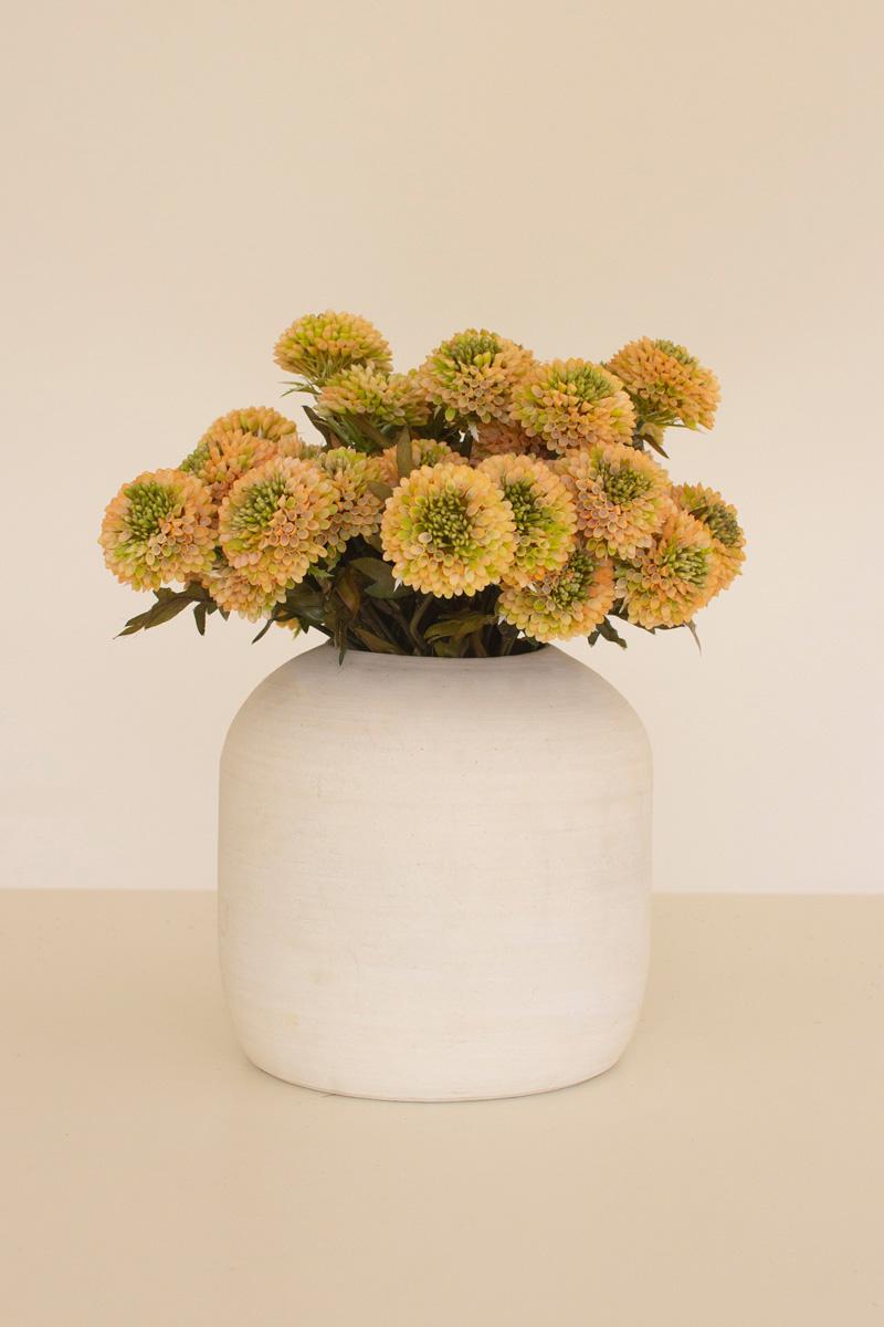 Bundle Of Seven Artificial Dalhias – Yellow