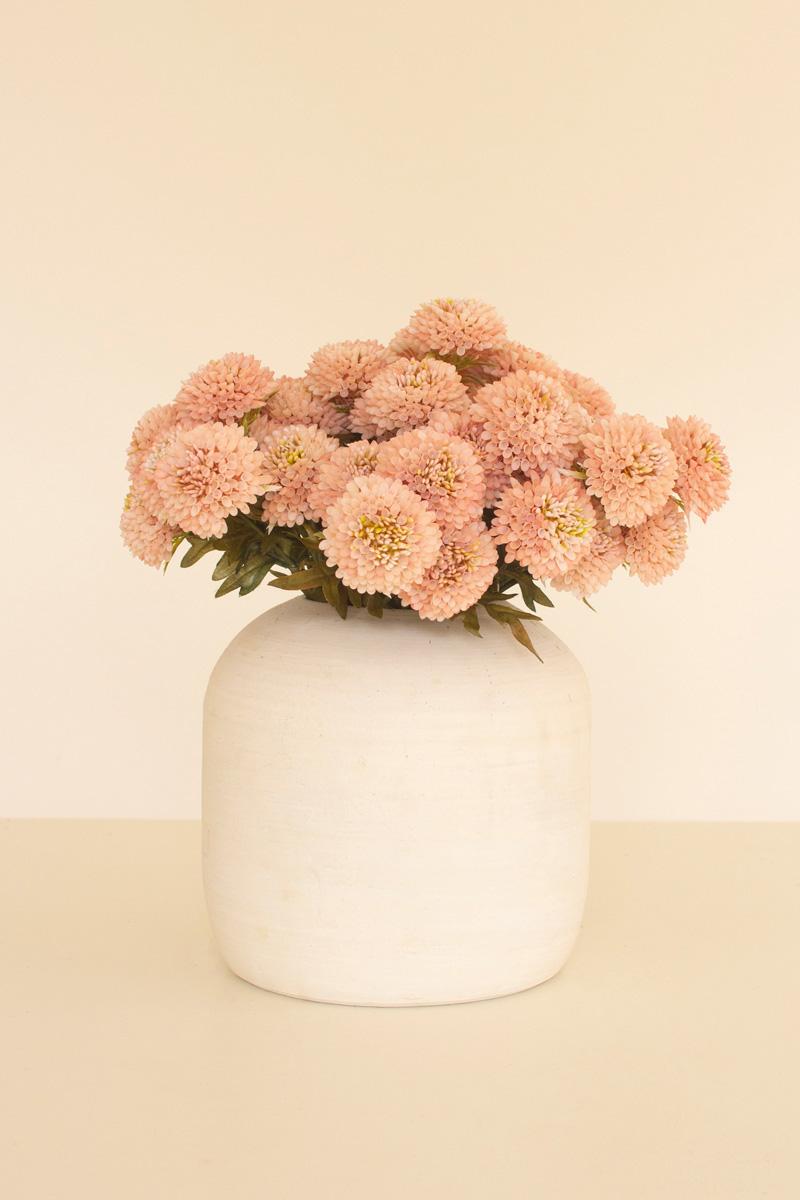 Bundle Of Seven Artificial Dalhias – Light Pink