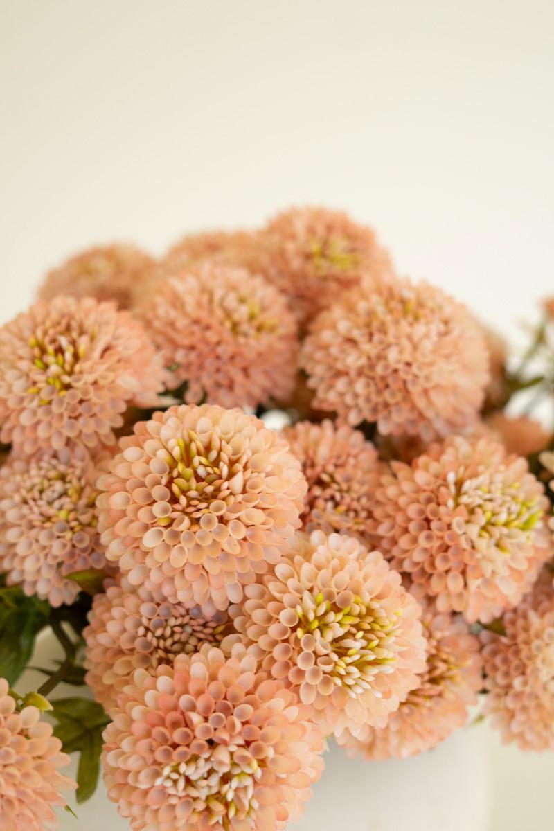 Bundle Of Seven Artificial Dalhias – Light Pink