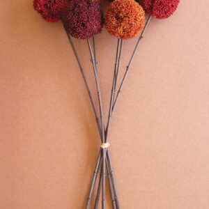 Box of 2 — Artificial Set of 6 Allium Ball Stems