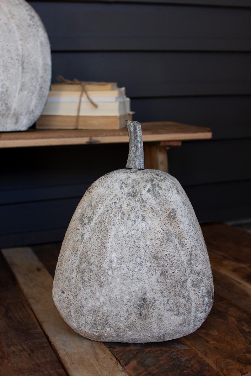 Rustic Metal Pumpkins, Grey