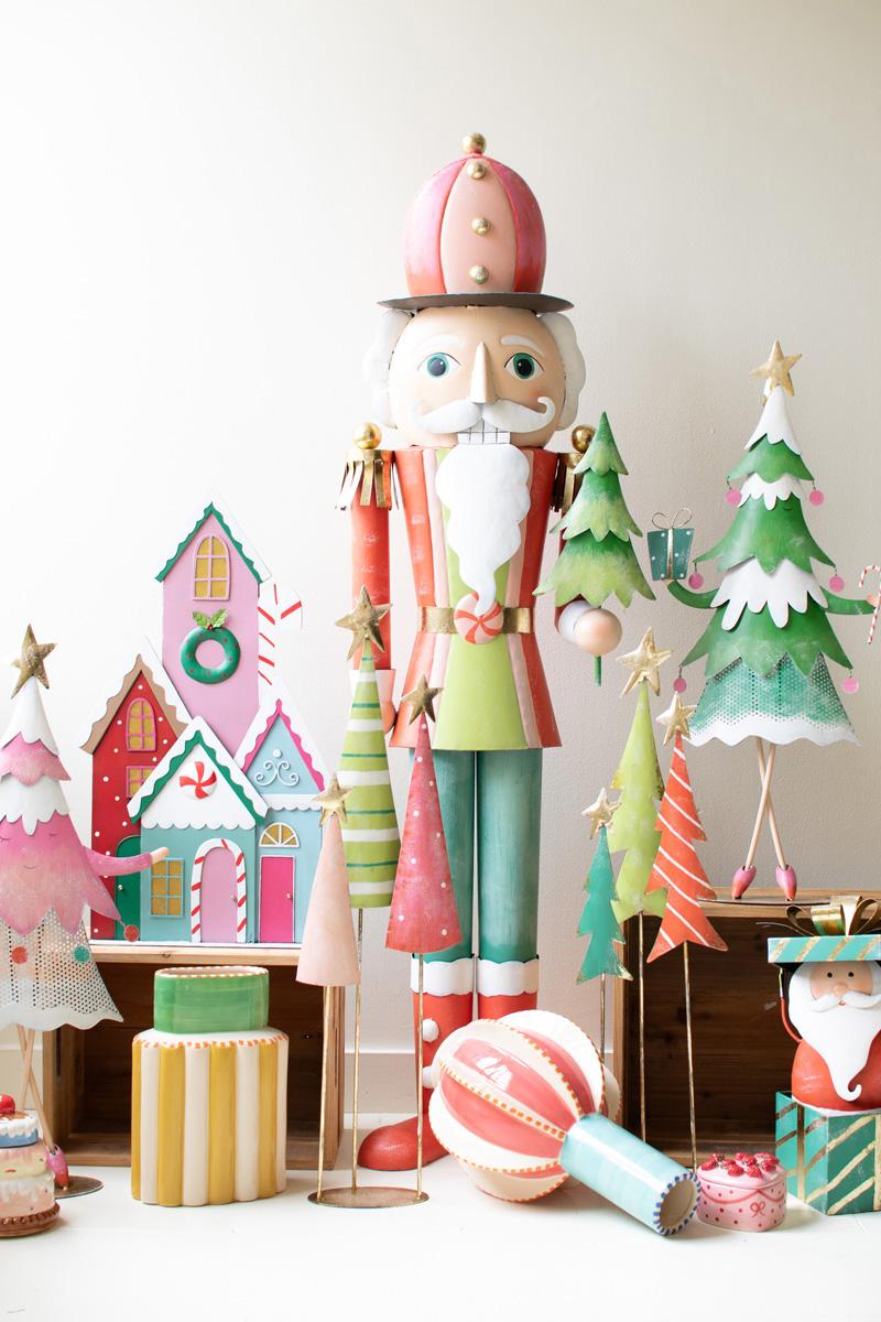 Life Size Painted Metal Nutcrackers