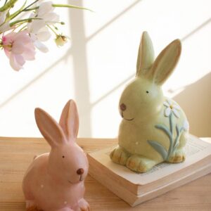Colorful Faux Concrete Bunnies