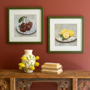 Framed Fruit Prints Under Glass