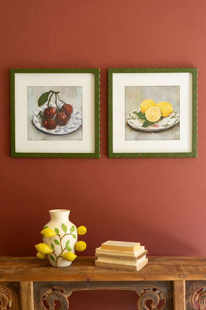 Framed Fruit Prints Under Glass