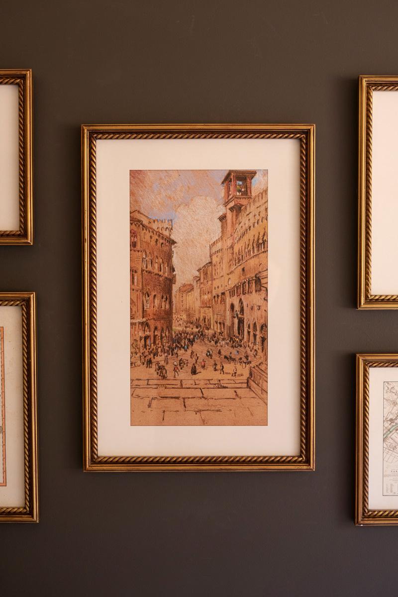 Set 5 Mixed Framed Europe Gallery Wall Prints Under Glass