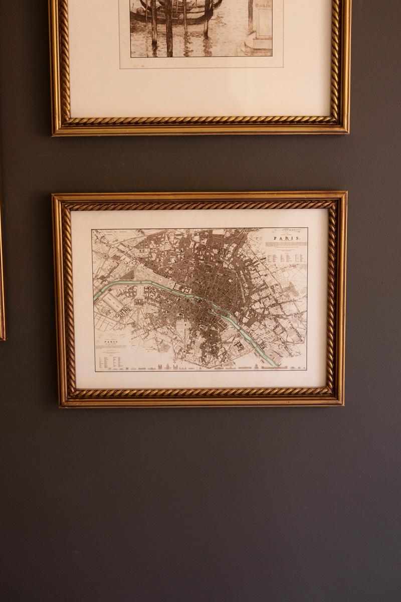 Set 5 Mixed Framed Europe Gallery Wall Prints Under Glass