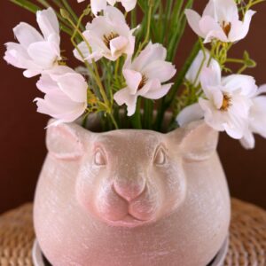 Box of 2 — Cement Easter Rabbit Planter