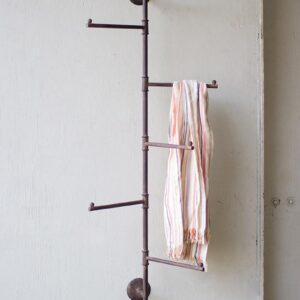 Box of 2 — Rustic Wall Swivel Coat Rack