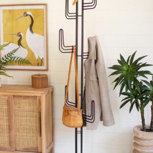 Black Iron Cactus Coat Rack