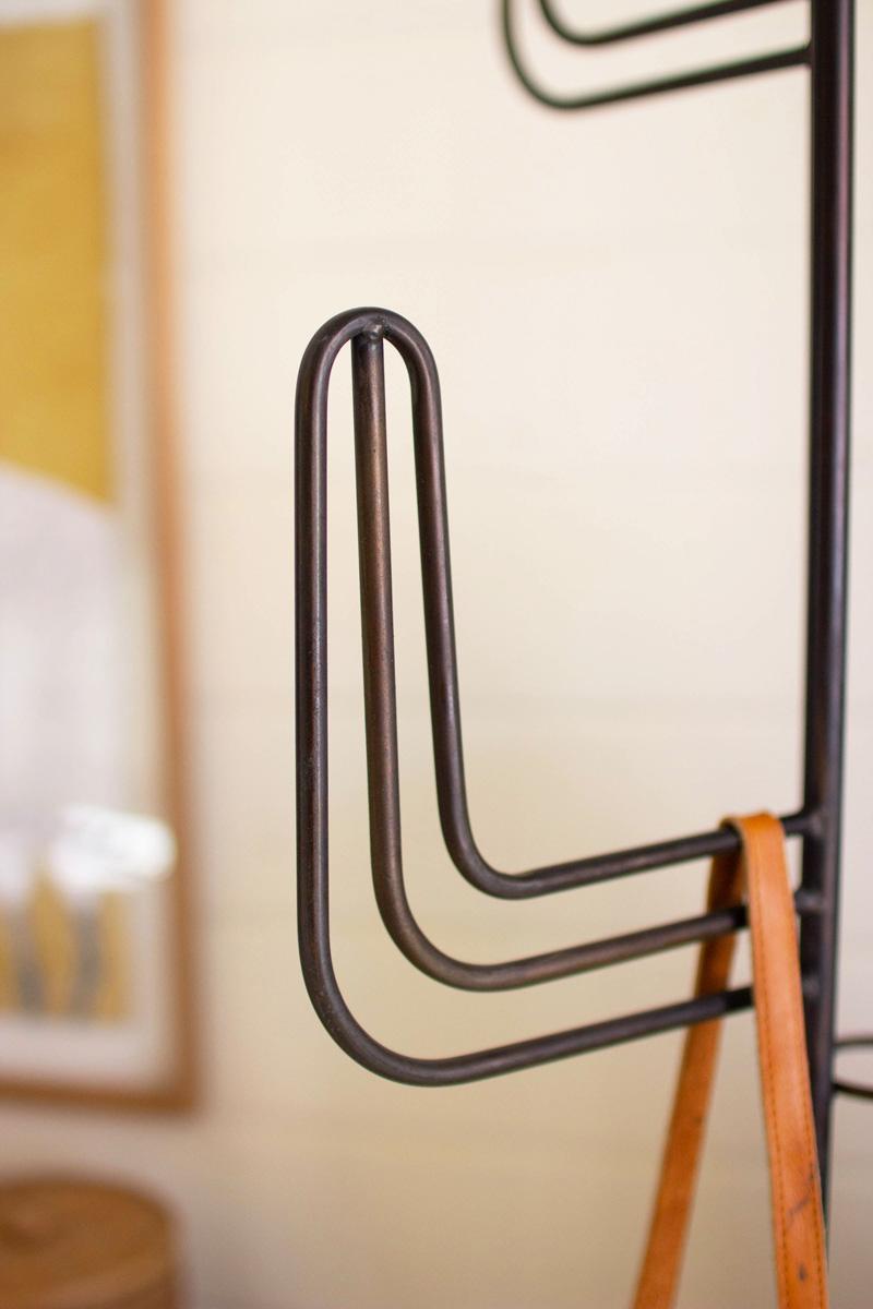 Black Iron Cactus Coat Rack