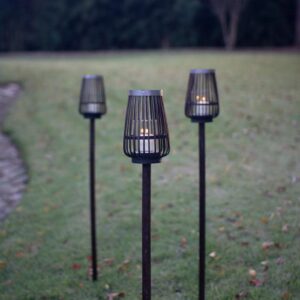 Brown Bamboo Lantern On A Stake