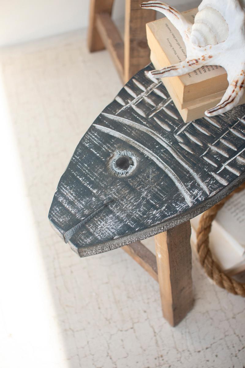 Wooden Fish Stools, Gray