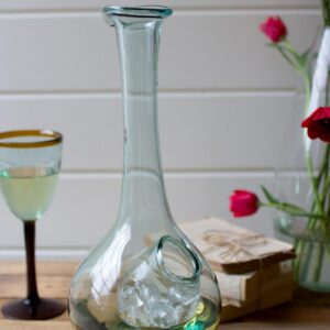 Box of 2 — White Wine Glass Decanter with Ice Pocket