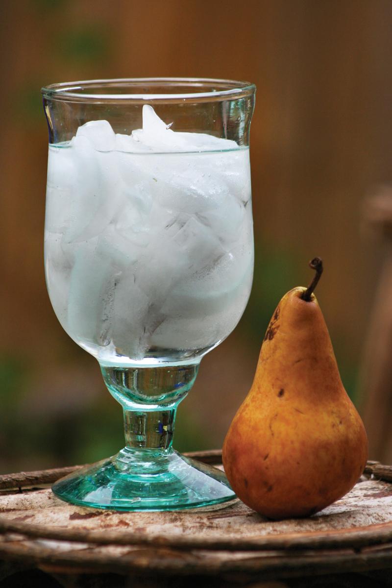 Recycled Glass, Large Recycled Water Goblet