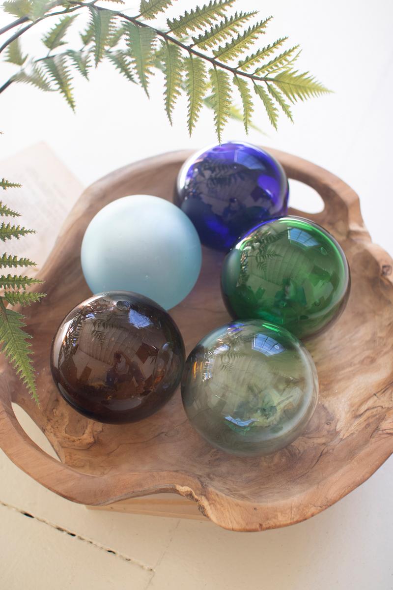 Recycled Glass Ball – Amber