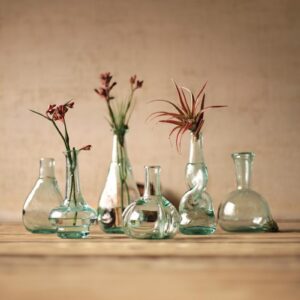 Recycled Glass, Bottle Bud Vases